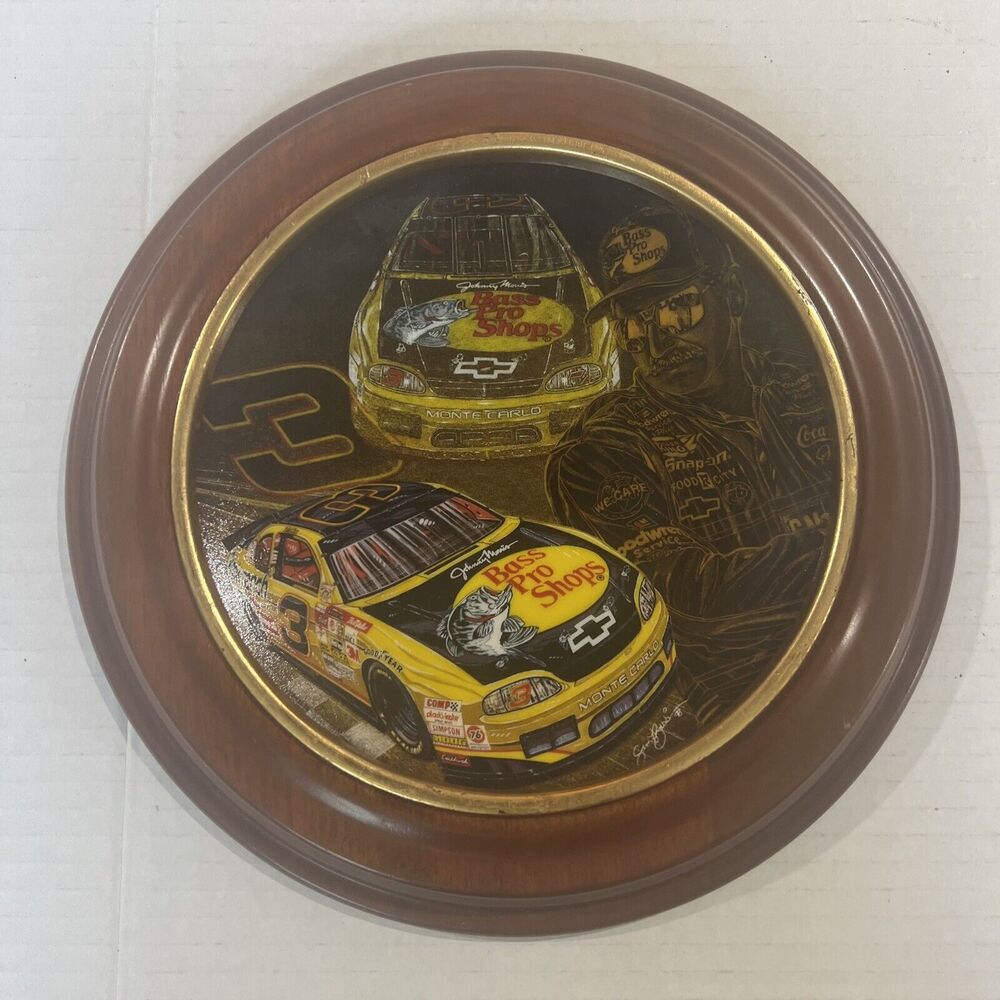 Nascar Plate Dale Earnhardt Hamilton Hooked Up Bass 1998 Collector Plate